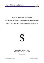 Bericht - SEI - Studiengruppe fÃ¼r Elektronische Instrumentierung