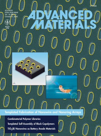 Templated Fabrication of Nanowire and Nanoring Arrays - UriPORE