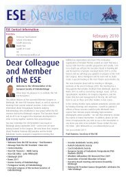 ESE Newsletter - the European Society of Endodontology