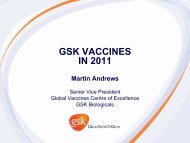 GSK VACCINES IN 2011