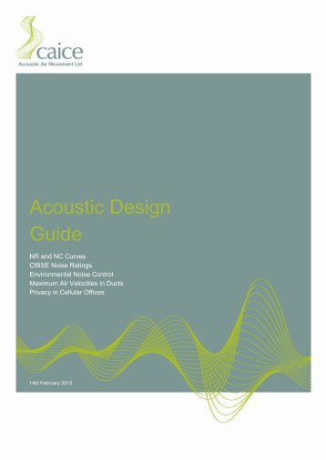 Acoustic design guide - Caice