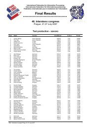 Final results 2007 - InterSteno