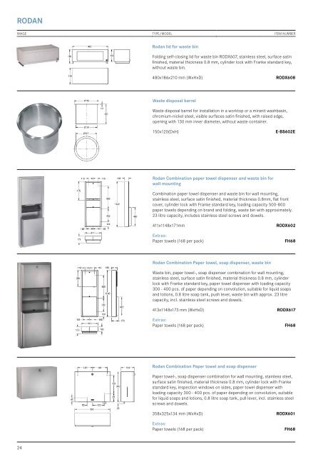 FRANKE SALES CATALOGUE