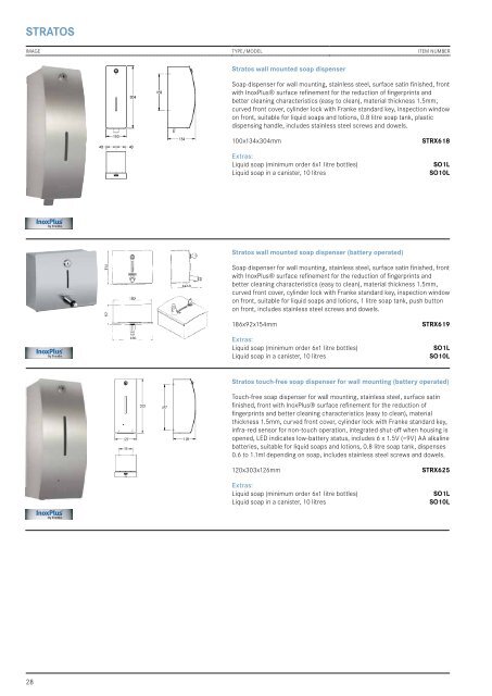 FRANKE SALES CATALOGUE