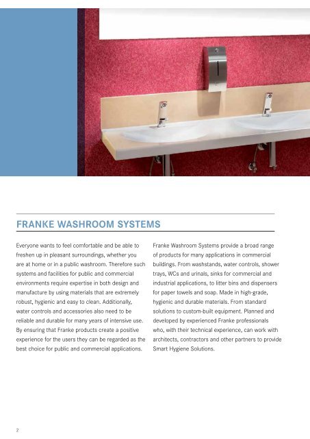 FRANKE SALES CATALOGUE