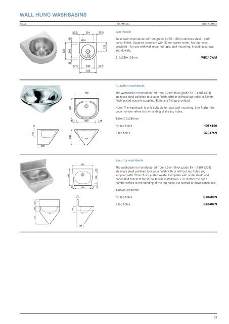 FRANKE SALES CATALOGUE