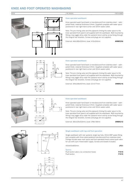 FRANKE SALES CATALOGUE