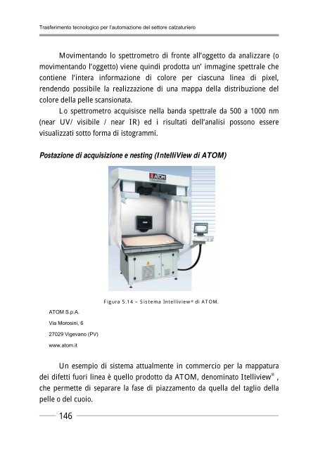 Trasferimento tecnologico per l'Automazione nel Settore Calzaturiero