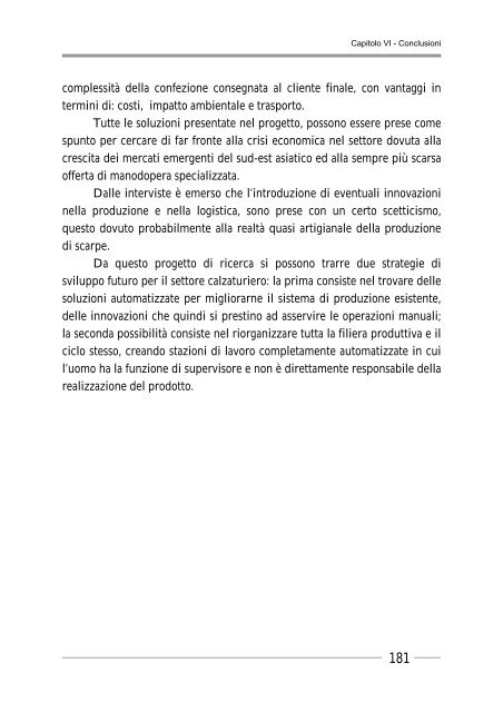 Trasferimento tecnologico per l'Automazione nel Settore Calzaturiero