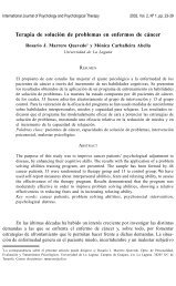 Spanish (PDF) - International Journal of Psychology and ...