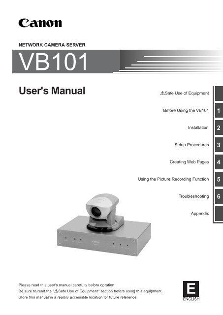 Network Camera Server VB101