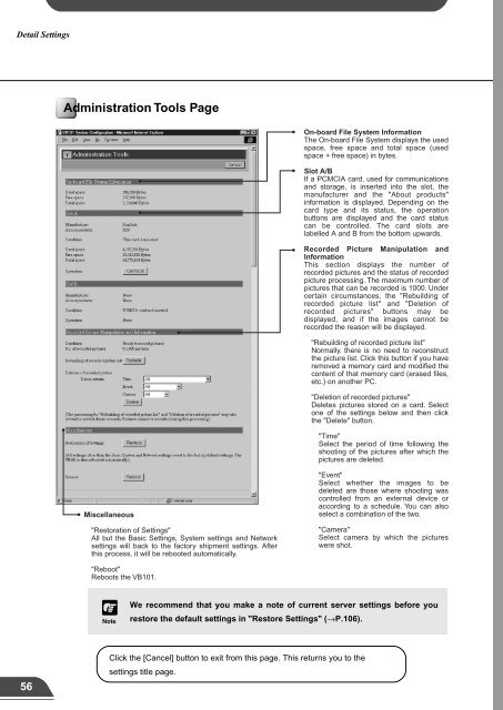 Network Camera Server VB101