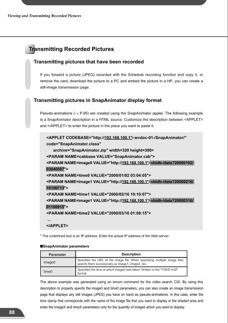 Network Camera Server VB101