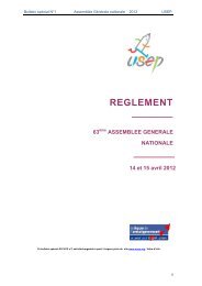 RÃ¨glement de l'AssemblÃ©e GÃ©nÃ©rale - USEP 94