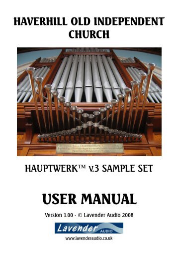 Haverhill OIC MiniSet User Manual - Leyman Music