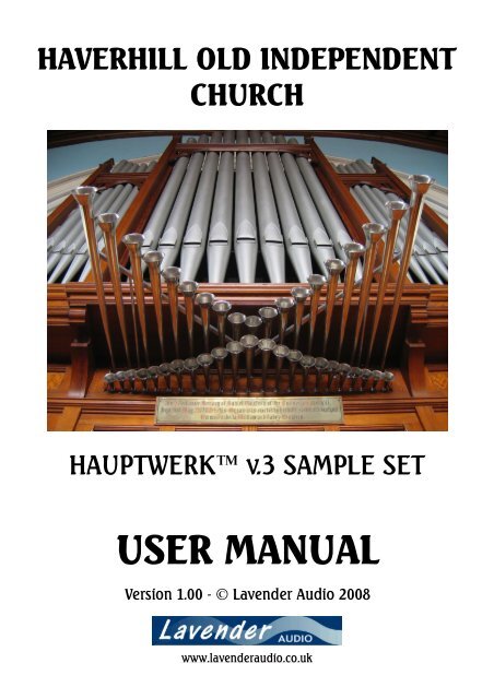 Haverhill OIC MiniSet User Manual - Leyman Music