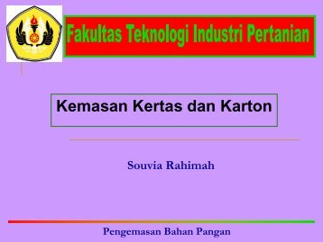 Pengemasan Bahan Pangan - Blogs Unpad