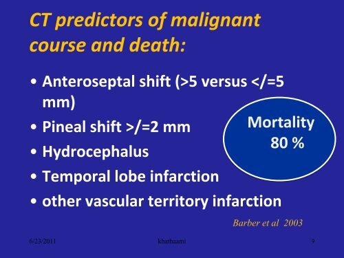 decompressive hemicraniectomy for malignant mca ... - RM Solutions