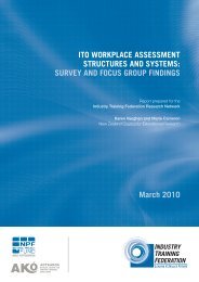 ITO Workplace Assessment Structures and Systems - Ako Aotearoa