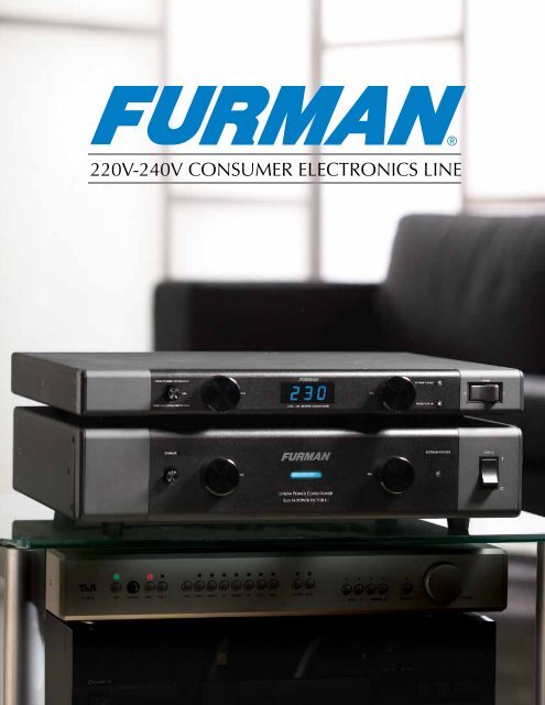 220V-240V CONSUMER ELECTRONICS LINE - Furman Sound