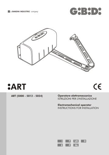 ART (5000 - 5012 - 5024) Operatore elettromeccanico ... - GiBiDi