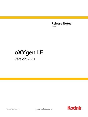 oXYgen LE - Kodak