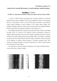 Atomic Force Acoustic Microscopy – a new tool for ... - NT-MDT