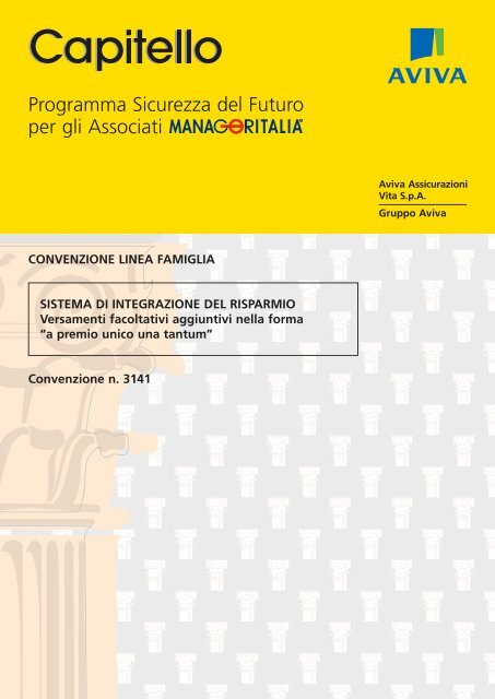 Condizioni di Polizza "Capitello a Premi Unici Ricorrenti" n ... - Assidir