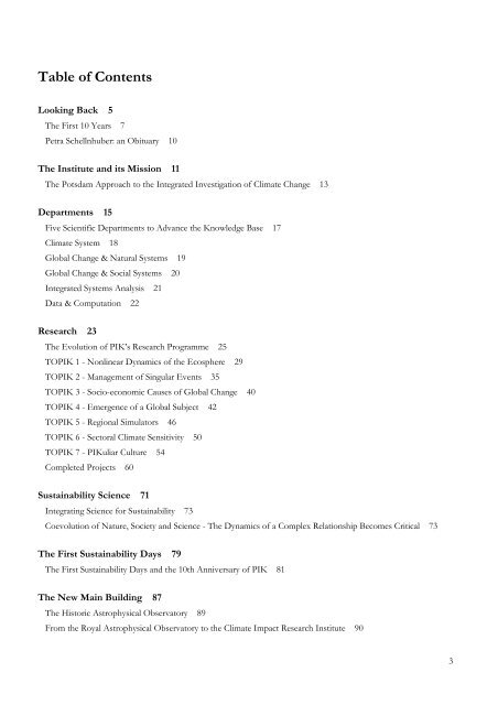 PIK Biennial Report 2000-2001 - Potsdam Institute for Climate ...