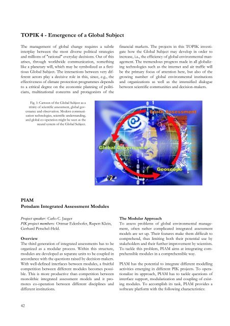 PIK Biennial Report 2000-2001 - Potsdam Institute for Climate ...