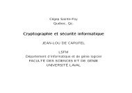 Cryptographie et sÃ©curitÃ© informatique