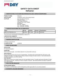 SAFETY DATA SHEET Defoamer - Offset Supplies