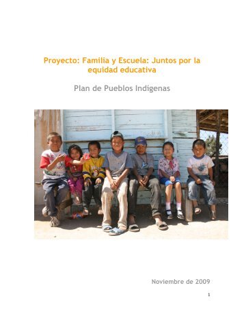 Familia y Escuela: Juntos por la equidad educativa Plan de ... - Conafe