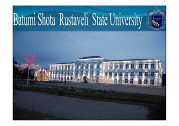 Batumi Shota Rustaveli State University (RSU) - Tempus
