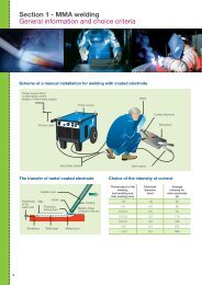 Section 1 - MMA welding General information and choice ... - Saf-Fro