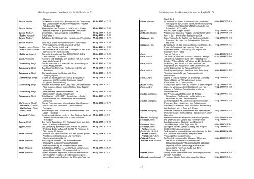 Pommern - Genealogisches Archiv Kreplin - Studienstelle Ostdeutsche