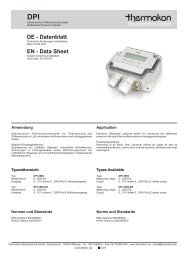 DE - Datenblatt EN - Data Sheet - Thermokon Sensortechnik GmbH