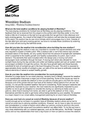 Wembley Stadium Weather (PDF, 118 kB) - Met Office