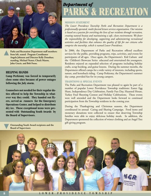 ANNUAL REPORT - Lower Providence Township