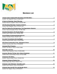 Members List - Local Trade Partners