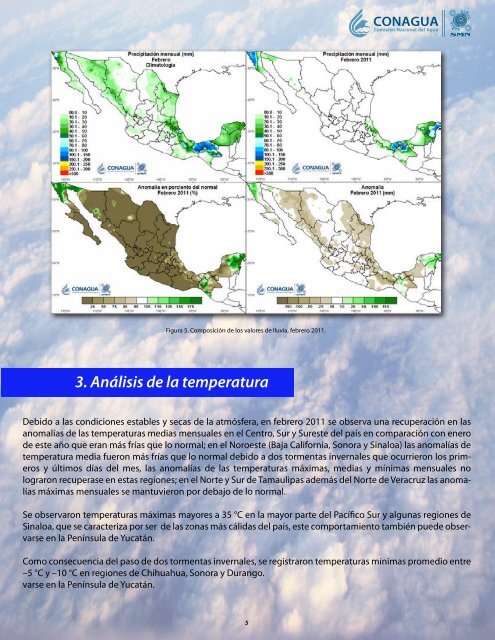 Febrero 2011 - Servicio MeteorolÃ³gico Nacional. MÃ©xico.
