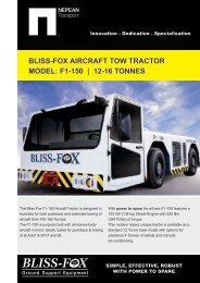 bliss-fox aircraft tow tractor model: f1-150 | 12-16 tonnes - OnGround