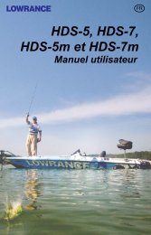 HDS-5, HDS-7, HDS-5m et HDS-7m Manuel utilisateur - Lowrance