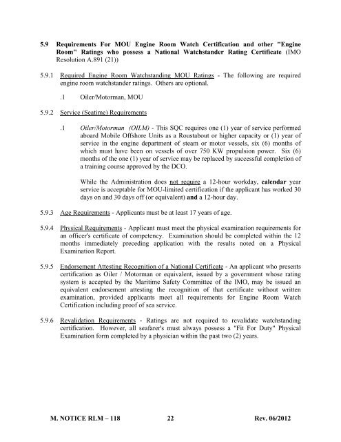 5 9 Requirements For MOU