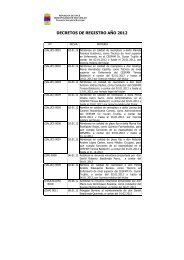 DECRETOS DE REGISTRO AÃO 2012 - Municipalidad de San Carlos