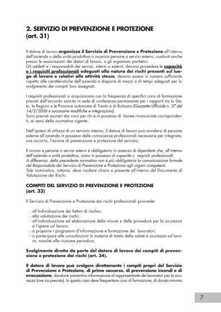 la tua azienda un luogo sicuro - Nuovo CESCOT Emilia Romagna