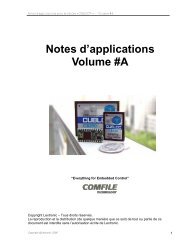 Notes d'applications #A pour modules 