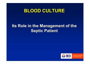 Blood Culture Seminar parts I II and III