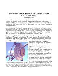 W0LMD Dual-Band Patch Feed for L&S band - W1GHZ