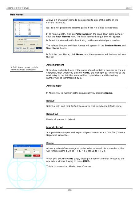 Encore Two User Manual - AMS Neve